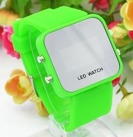 Вахты конфеты поверхности зеркала вахты Wristband силикона способа водить цифров