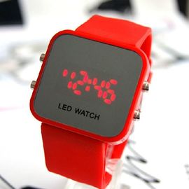 Планка LJX09 силикона дисплея зеркала вахт 12colors Unisex цифров СИД