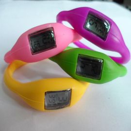Wristwatch аниона иона студня вахты Wristband силикона цветов Pms резиновый при напечатанный Шелк-Экран