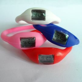 Wristwatch аниона иона студня вахты Wristband силикона цветов Pms резиновый при напечатанный Шелк-Экран