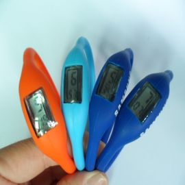 Белый/голубой вахта Wristband силикона, wristwatch кварца спортов с регулируемой ручкой времени