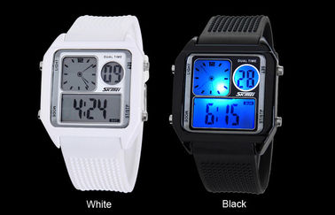 Вахта LCD диапазона PU backlight EL сетноой-аналогов, тревожит wristwatches цифров
