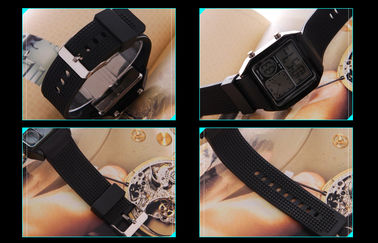 Вахта LCD диапазона PU backlight EL сетноой-аналогов, тревожит wristwatches цифров