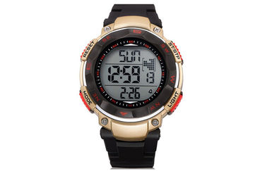 Выдвиженческие вахты воды wristwatch календара диапазона ABS упорные круглые цифровые