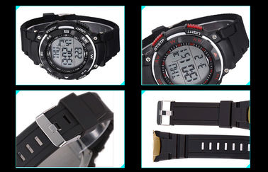 Выдвиженческие вахты воды wristwatch календара диапазона ABS упорные круглые цифровые