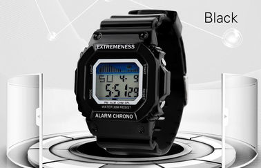 ABS цифрового вахты шикарных дам белые покрывают 12/24 hr wristwatches