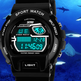 Wristwatch LCD многофункциональный цифров с никелем планки PU освобождает
