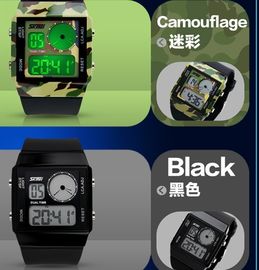 Планка цифрового вахты Mutifunction 2 спортов часового пояса пластичная с 5 backlights цветов