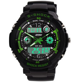 Wristwatches спорта S-Удара цифрового вахты движения AL35 многофункциональные