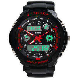 Wristwatches спорта S-Удара цифрового вахты движения AL35 многофункциональные