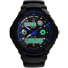 Wristwatches спорта S-Удара цифрового вахты движения AL35 многофункциональные