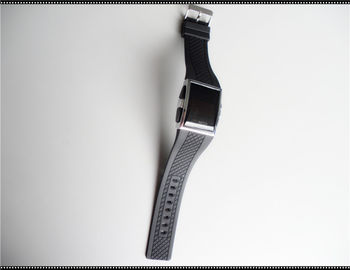 Вахта Wristband силикона спортов подгонянный нежностью, белые вахты планки