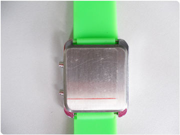 Зеленый Wristband силиконовой резины вахты/СИД Binary наблюдает OEM