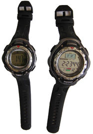 Наручные часы Unisex сигнала тревоги дозора спорта PU LCD ежедневного многофункциональные