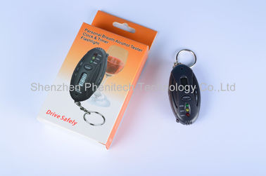 Тестер спирта дыхания Keychain ABS пластичный, реакция цифрового детектора спирта быстрая