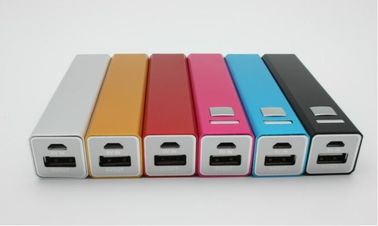 банк силы USB металла 2600mAh портативный, красная розовая зеленая серебряная чернота