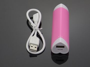 Банк силы USB губной помады формы сердца портативный для Iphone/iPod, цветастый