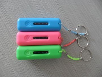 банк силы USB 2600mAh портативный с светом СИД, красный/пинк/зеленый цвет