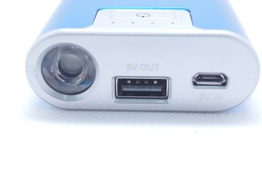 Банк 6600mAh силы USB металла цифровой фотокамера портативный с факелом СИД