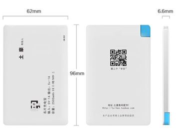 Банк 4000mAh силы Li-иона портативной машинки тонкий для мобильного телефона/Ipad, белый