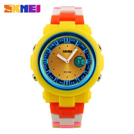 Планка PU wristwatch цифров батареи движения Японии цветастая кожаная