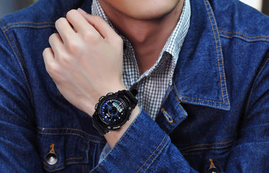Wristwatch 5 ATM непрерывнодискретный, wristwatches дисплея LCD случая ABS