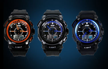 Wristwatch 5 ATM непрерывнодискретный, wristwatches дисплея LCD случая ABS