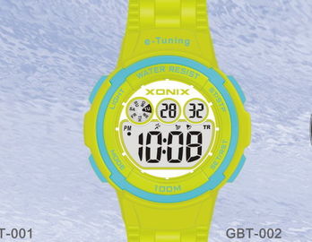 Водоустойчивая круглая Sporty собственная личность калибрируя wristwatches цифров для женщин