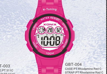 Водоустойчивая круглая Sporty собственная личность калибрируя wristwatches цифров для женщин