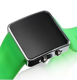 Холодный wristwatch СИД цифров касания с случаем Stainess стальным, вахтой зеркала СИД