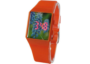 Большая сторона вела планку wristwatch TPU кварца цифров Японии Movt, заднюю часть нержавеющей стали