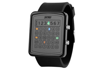 Wristwatch цифров backlight СИД EL, вахты зеркала шкалы чалькулятора