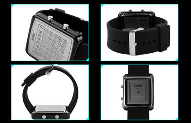 Wristwatch цифров backlight СИД EL, вахты зеркала шкалы чалькулятора