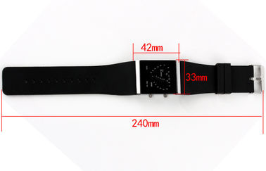 Wristwatch СИД цифров девушок, вахты голубой планки силикона электронные