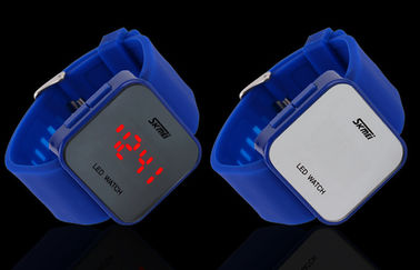 Упорная воды ATM wristwatch 1 СИД случая ABS цифрового вахты Wommens розовая