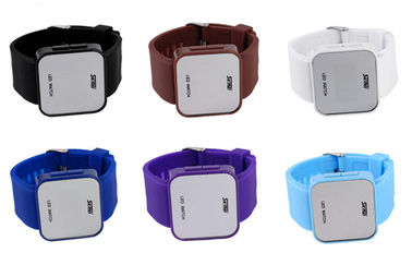 Упорная воды ATM wristwatch 1 СИД случая ABS цифрового вахты Wommens розовая