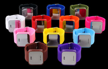 Упорная воды ATM wristwatch 1 СИД случая ABS цифрового вахты Wommens розовая