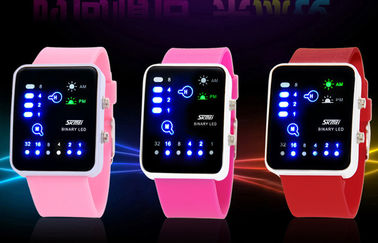 Wristwatch дамы Противоударн СИД цифров, антимагнитный бинарный вахта