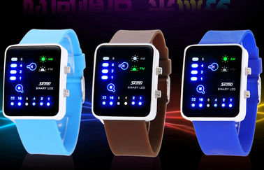 Wristwatch дамы Противоударн СИД цифров, антимагнитный бинарный вахта