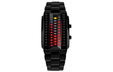 Unisex вахта СИД 3D подгонял черный wristwatch цифров сплава