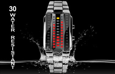 Unisex вахта СИД 3D подгонял черный wristwatch цифров сплава