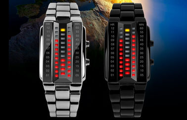 Unisex вахта СИД 3D подгонял черный wristwatch цифров сплава