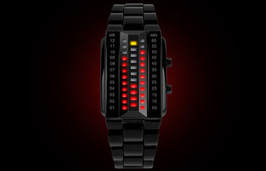 Unisex вахта СИД 3D подгонял черный wristwatch цифров сплава