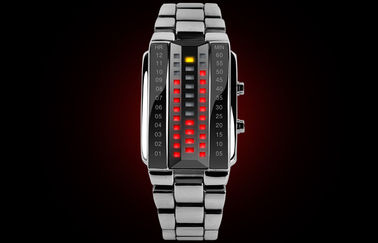 Unisex вахта СИД 3D подгонял черный wristwatch цифров сплава