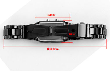 Unisex вахта СИД 3D подгонял черный wristwatch цифров сплава