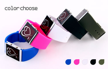 Вахта зеркала backlight EL пар типа сердца Wristwatch СИД цифров