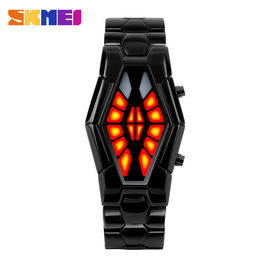 Горячий вахта планки металла красного света, wristwatch SKMEI дела людей