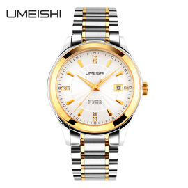 Случай QuartzWatch нержавеющей стали верхнего сегмента и wristwatch твердых стекол планки для мужчины