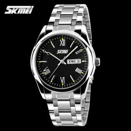 Серебряное движение Японии вахты кварца нержавеющей стали, wristwatch людей