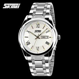 Серебряное движение Японии вахты кварца нержавеющей стали, wristwatch людей